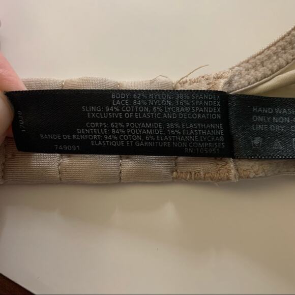 Natori Women's Grace Maternity Wire Free Contour Bra Adjustable Straps Nude 34C - Picture 9 of 11